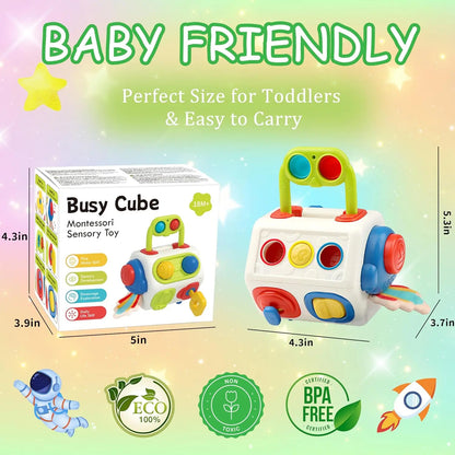 Montessori 9-in-1 Busy Cube