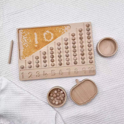 Montessori Wooden Counting Board Set