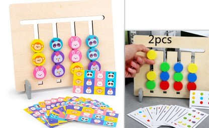 Montessori Double-Sided Wooden Learning Toy