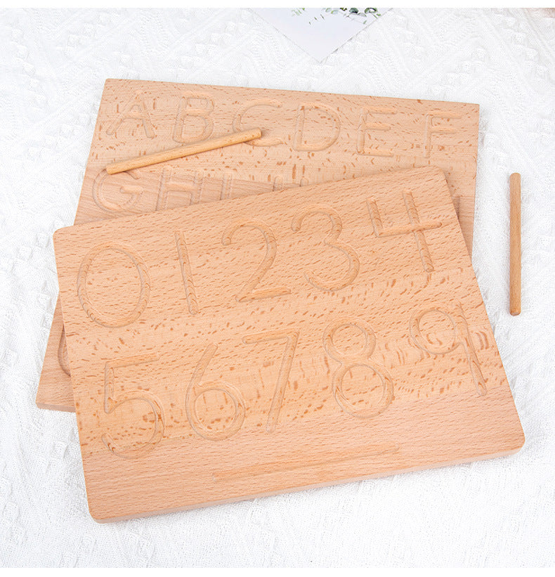 Montessori Wooden Tracing Board