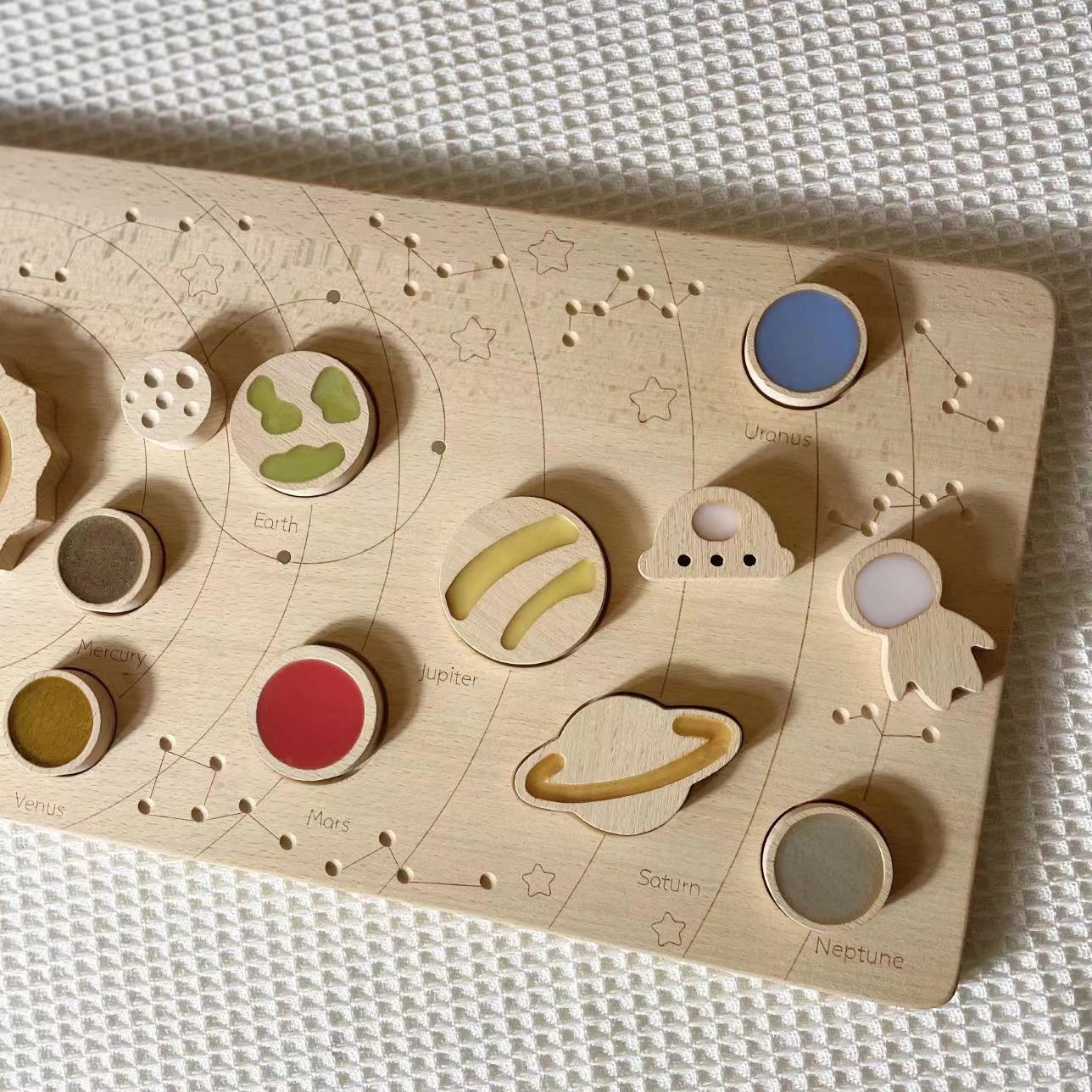 Montessori Wooden Magnetic Planetary Disk