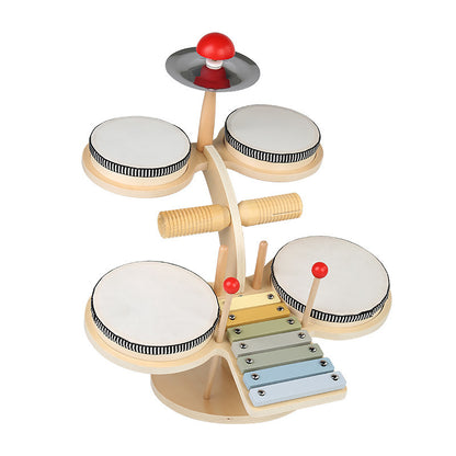 Montessori Multifunctional Wooden Drum