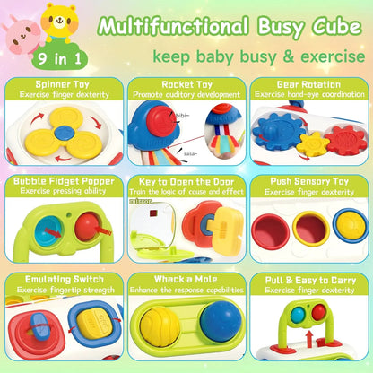 Montessori 9-in-1 Busy Cube