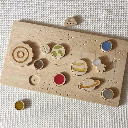 Montessori Wooden Magnetic Planetary Disk