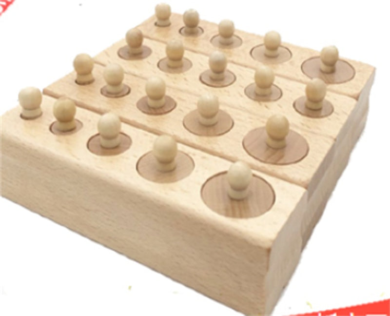 Montessori Wooden Socket Cylinder Set