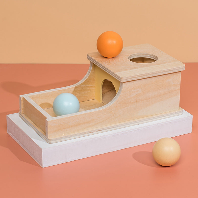 Montessori Wooden Target & Drawer Box