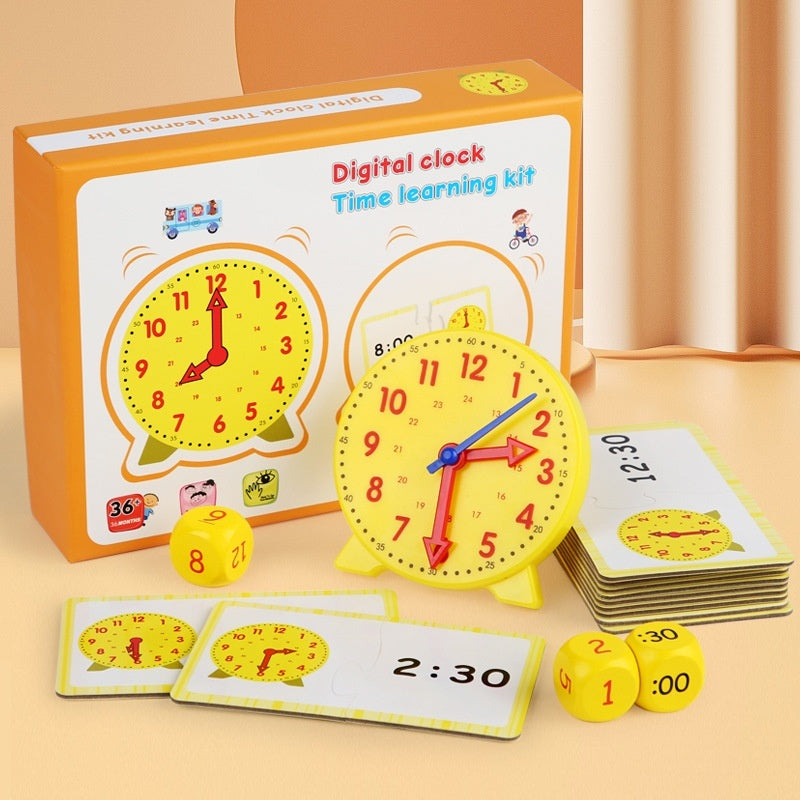 Montessori Wooden Multifunctional Learning Clock