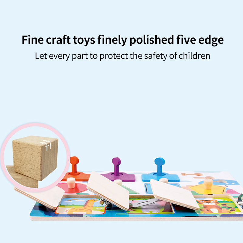 Montessori Busy Board Unlock Toy