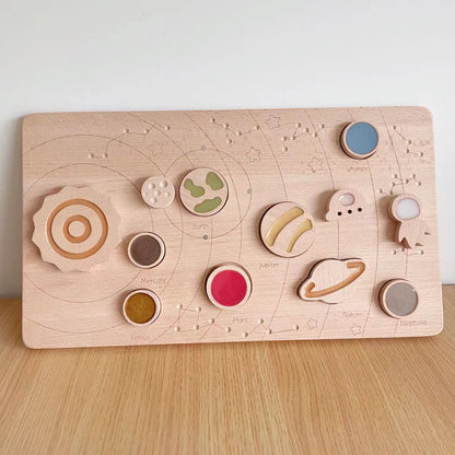 Montessori Wooden Magnetic Planetary Disk