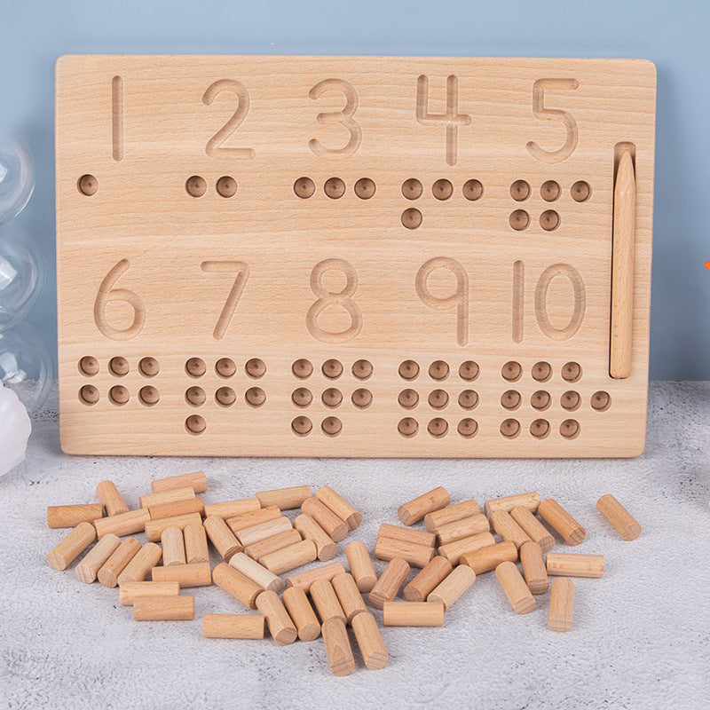 Montessori Digits Writing and Counting Board