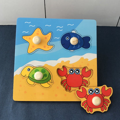 Montessori Hand-Holding Puzzle Board