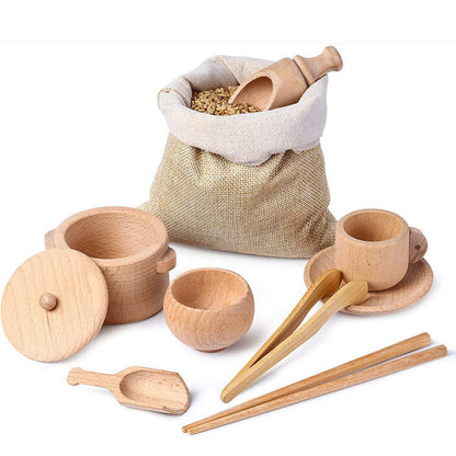 Montessori Wooden Sensory Cutlery Set