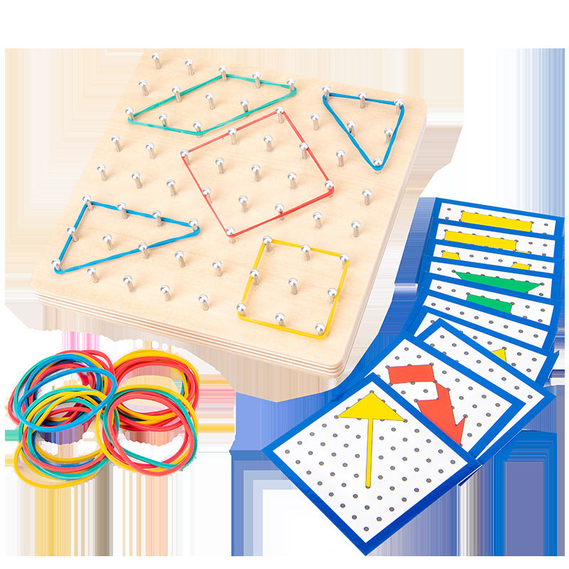 Montessori Rubber Band Nail Board