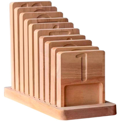 Montessori Wooden Counting Tray