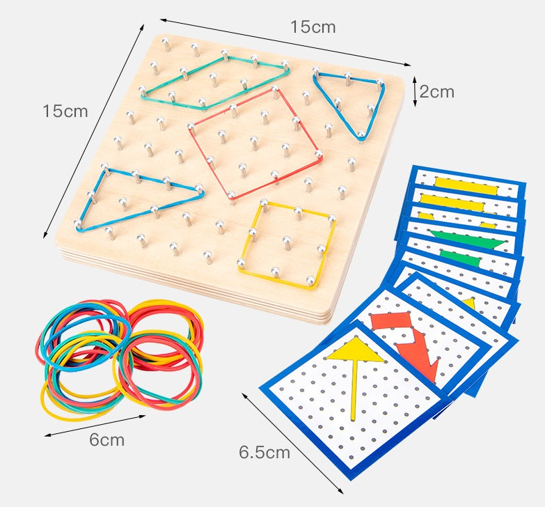 Montessori Rubber Band Nail Board