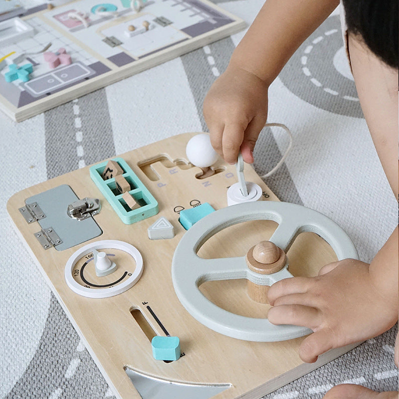 Montessori Busy Steering Wheel Toy