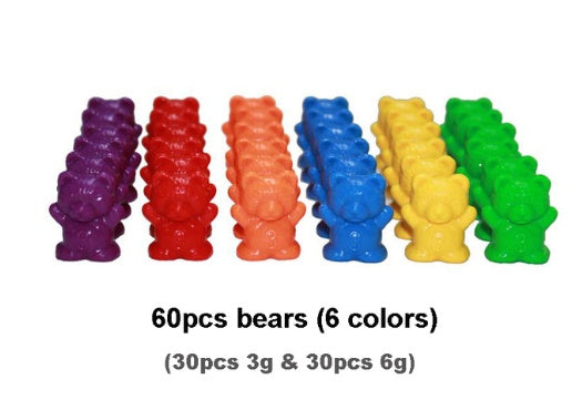 Montessori Color Bears and Cup Set