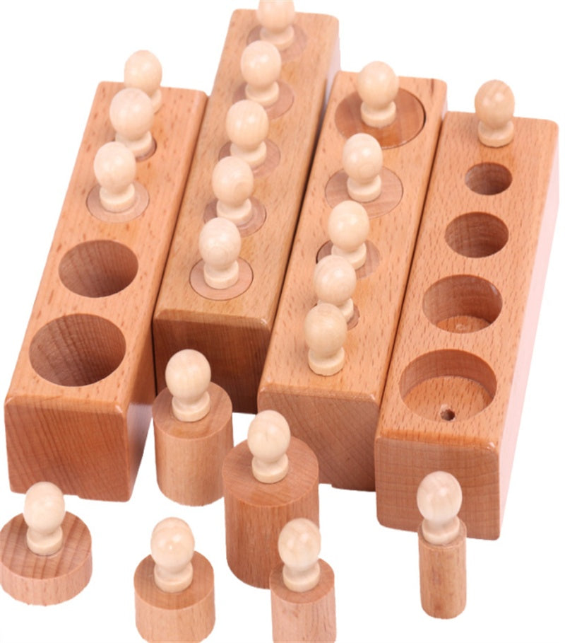 Montessori Wooden Socket Cylinder Set