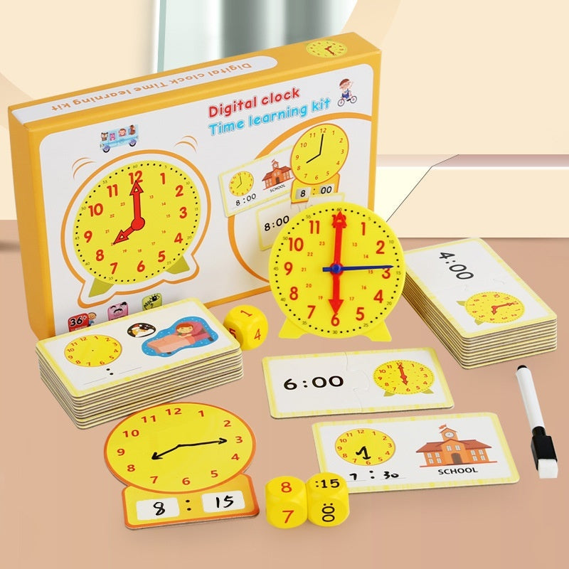 Montessori Wooden Multifunctional Learning Clock