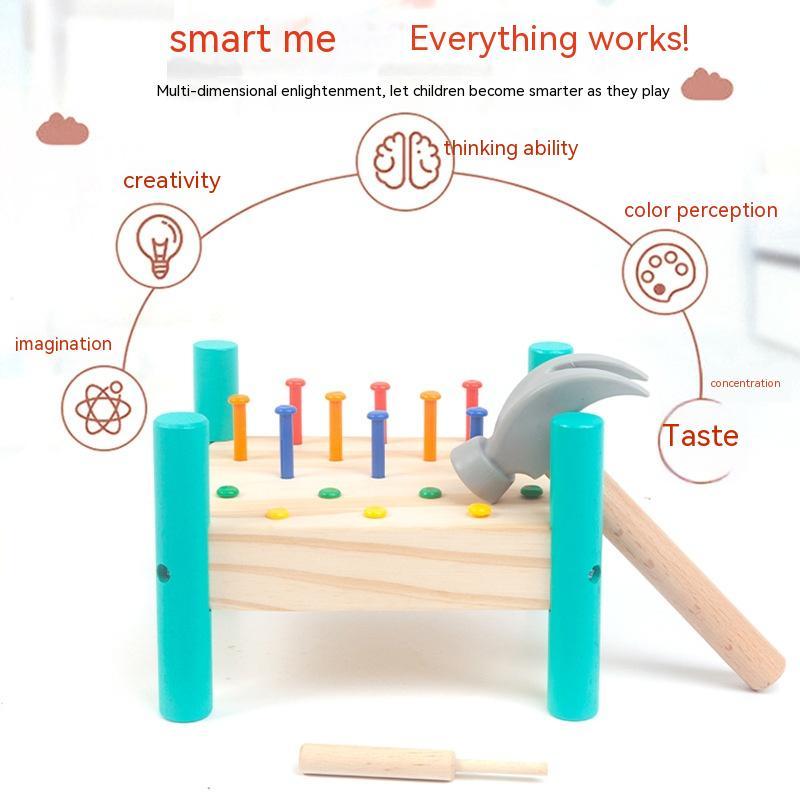 Montessori Hand-Eye Coordination Rivet Puzzle