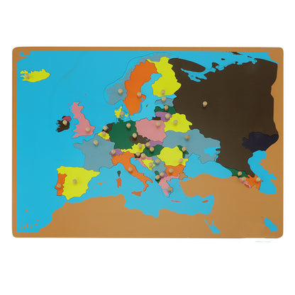 Montessori World Map Puzzle Panel