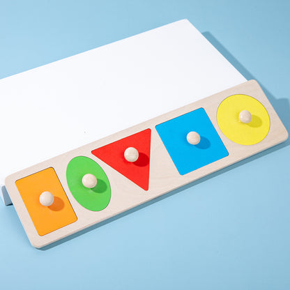 Montessori Geometric Puzzle Panel Set