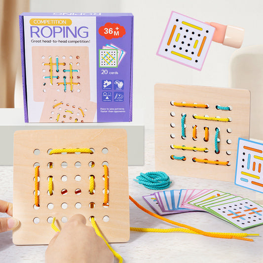 Montessori Rope Pattern Game