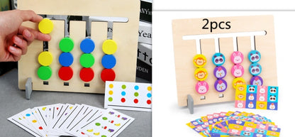 Montessori Double-Sided Wooden Learning Toy